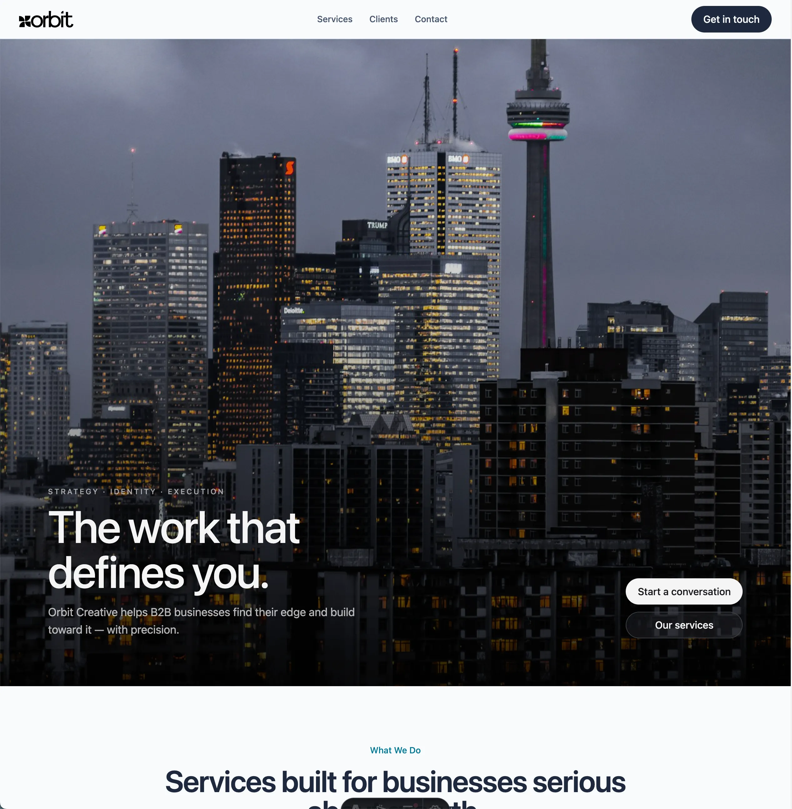 Website — Professional Services One-Pager